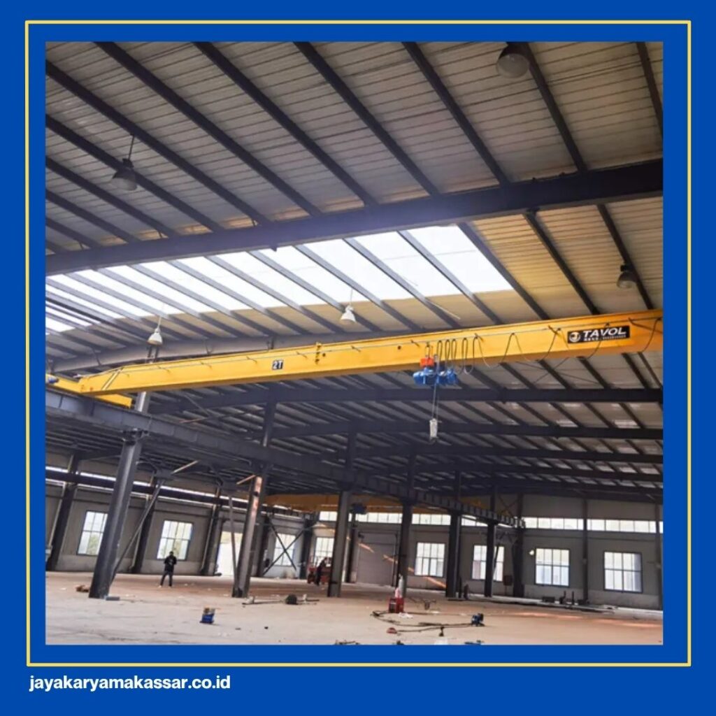 Overhead Crane Lifting Load