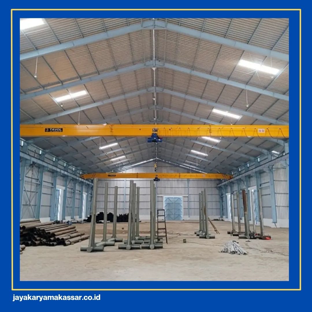Overhead Crane Lifting Load