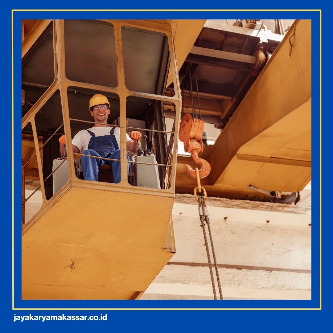 Overhead crane with cabin