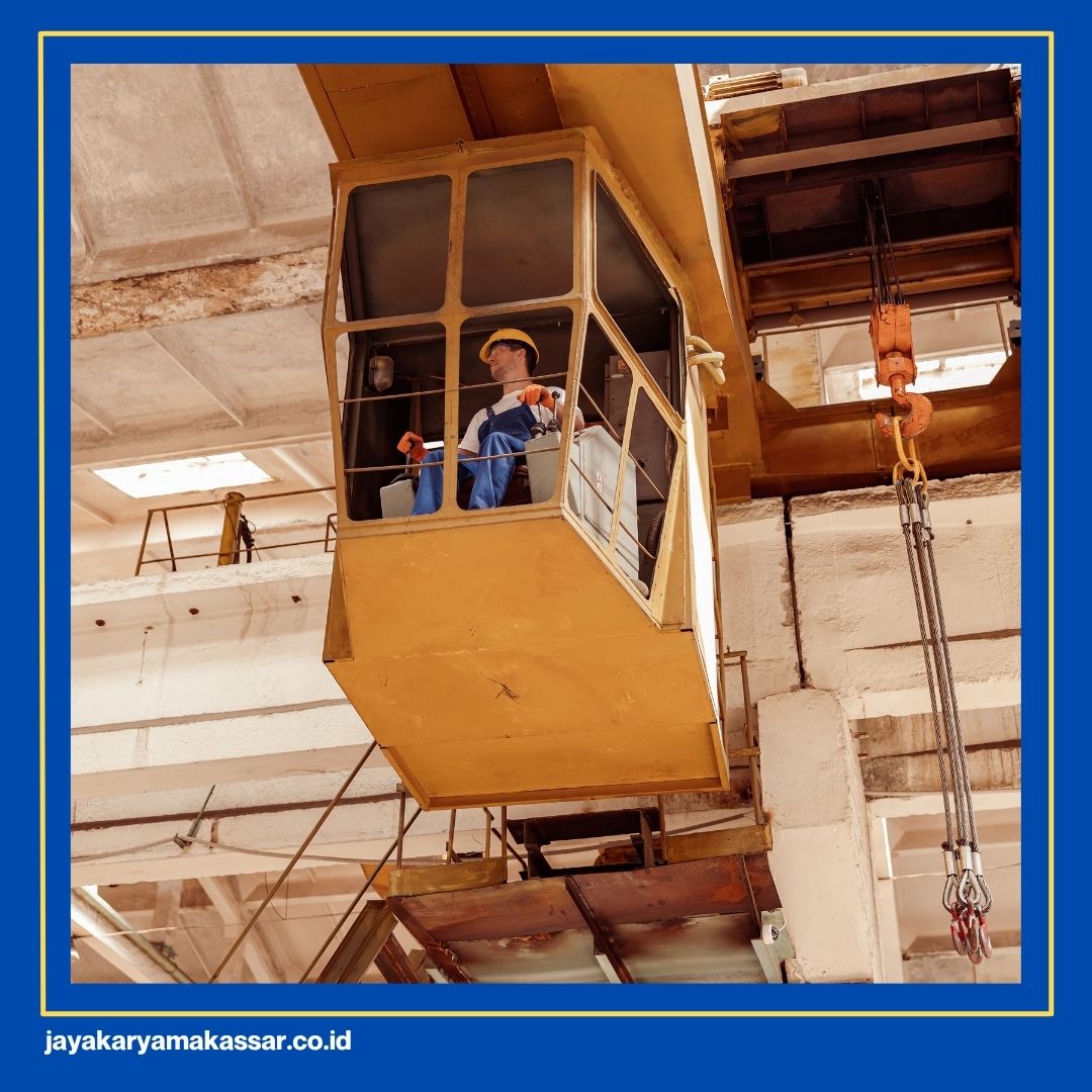 Overhead crane with cabin