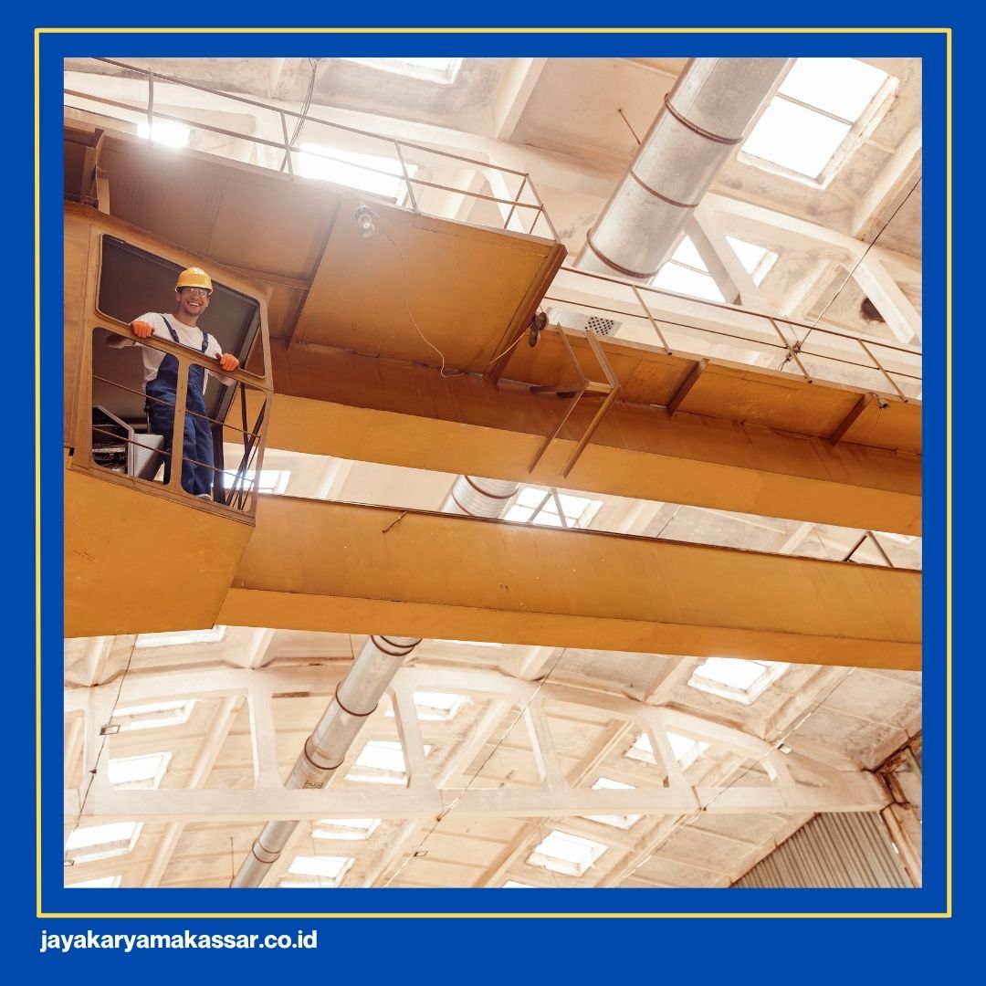 Overhead crane with cabin